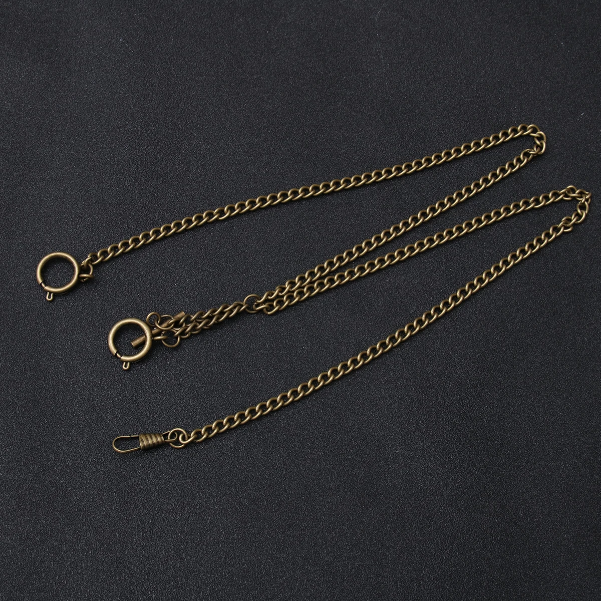 

Classic Metal Plated Pocket Watch Chain Shape Chain Watch Holder Decoration ( Length 44cm)