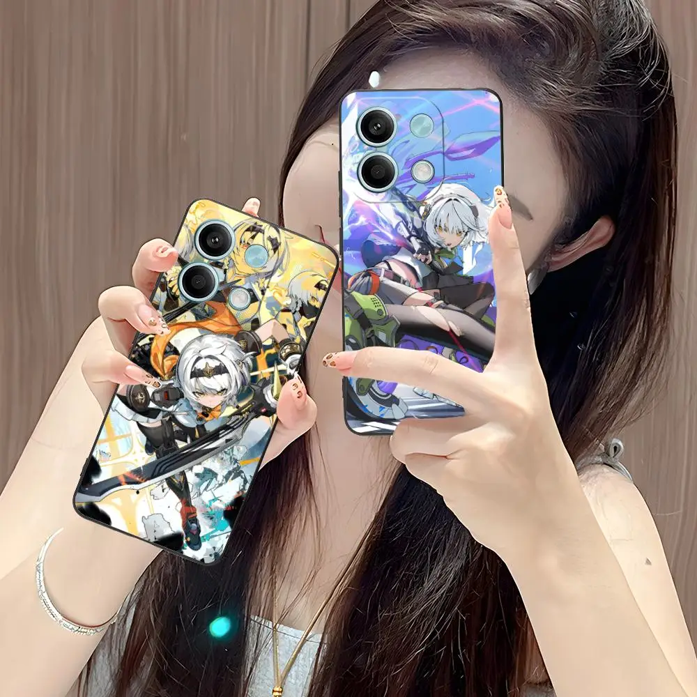 

ZZZ Silver Soldier Anby Чехол для телефона POCO M6 M5 M4 M3 X7 X6 X5 X4 X3 F6 F5 F4 Pro GT 5G Защитные мобильные телефоны с цветной печатью