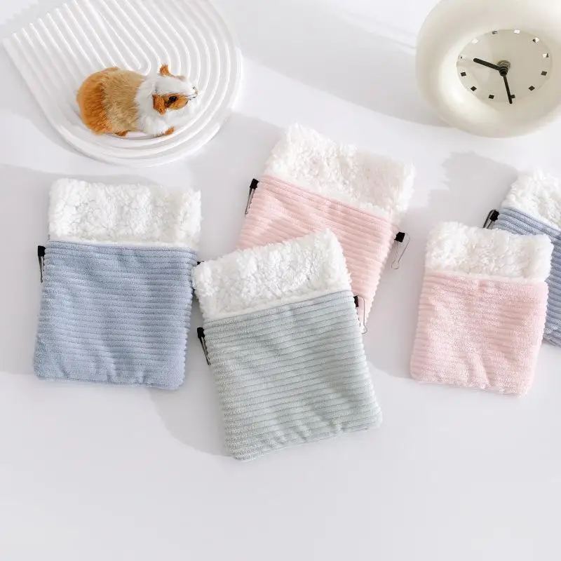 

Плюшевый удобный теплый маленький домашний хомяк, сахарный планер, удобные подвесные сумки-гнезда, спальный мешок, аксессуары для гнезда для отдыха для домашних животных