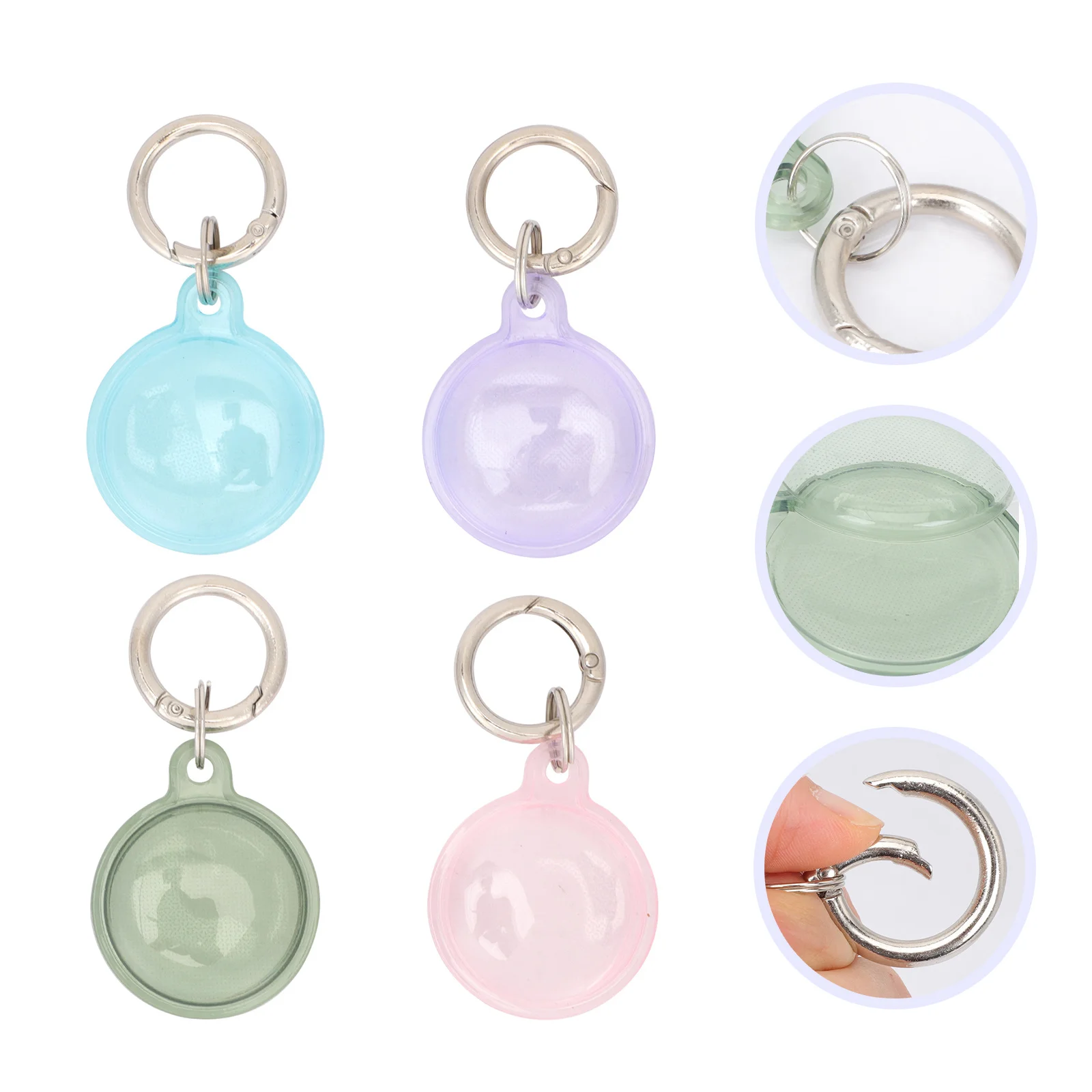 

4pcs Protective Case For Tpu Lightweight Shockproof Anti-Scratch Cover Pet Tracer Accessory Holder Smart