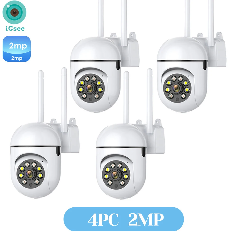 4MP Wifi Camera Buiten 2K HD Beveiliging PTZ IP Camera AI Auto Detect Tracking Indoor Baby Nacht Kleurencamera Surveillance ICSee