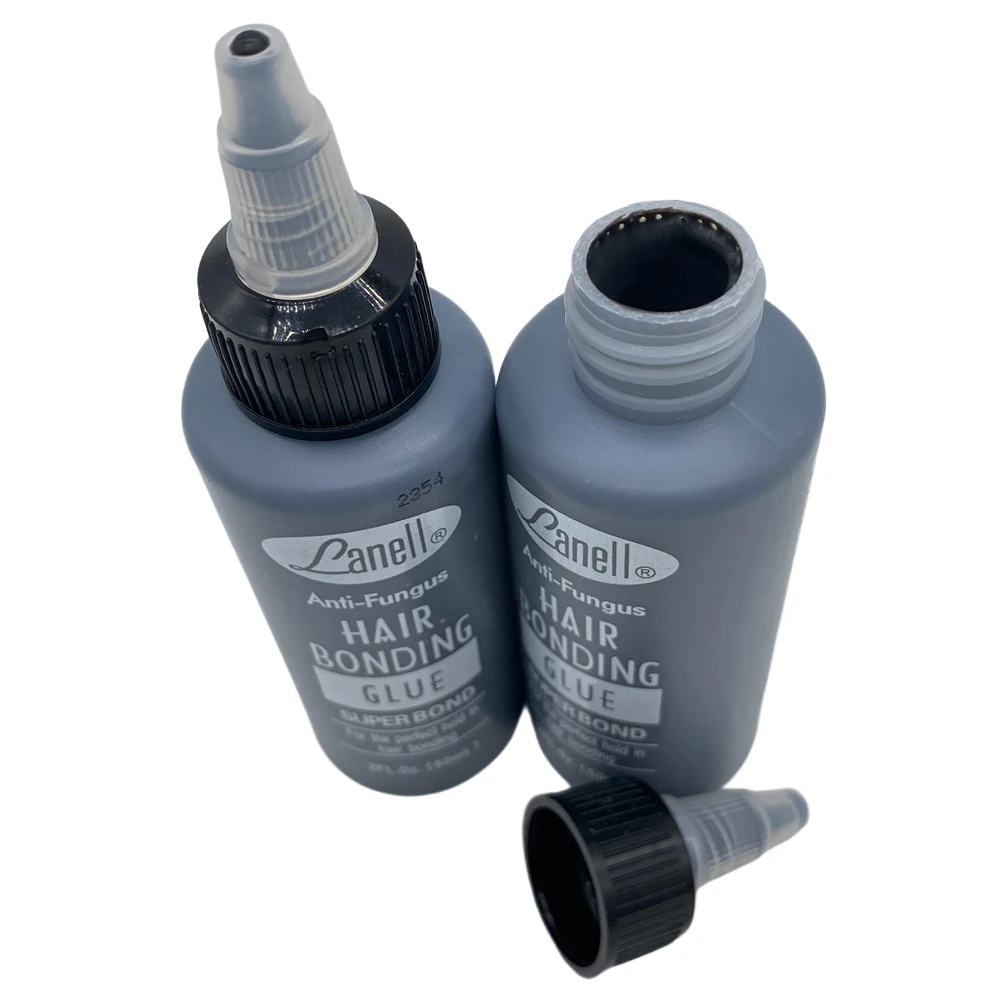 1 butelka 2 uncje 60 ml Lanell Black Hair Weaving Bond Przeciwgrzybiczy klej do włosów