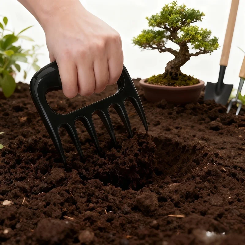 1pc Six-Tooth Soil Loosening Tool Rake Toothed Weed Cutter For Effective Soil Aeration Weeding Planting Gardening Accessories