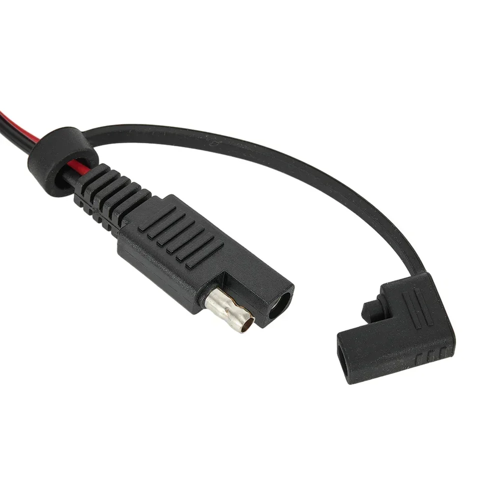 1PC 16AWG New Motorcycle Battery SAE Power Cable To Ring Power Cable Terminal Connector Extension Cord 12-24V Black Red Blue