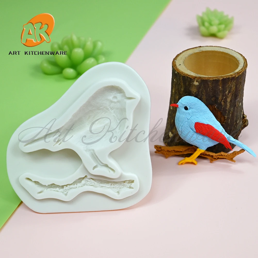 Bird Fondant Silicone Mold Cake Molds DIY Cake Decorating Tools Chocolate Gumpaste Moulds Candy Resin Clay Mould