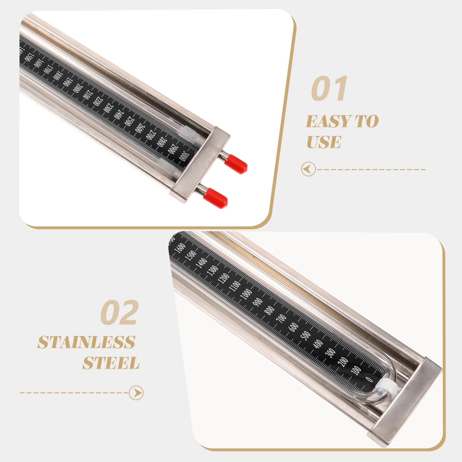 Manometer Differential Meter Rohr Sensor Manometer Vakuum Tester Hohe Genauigkeit