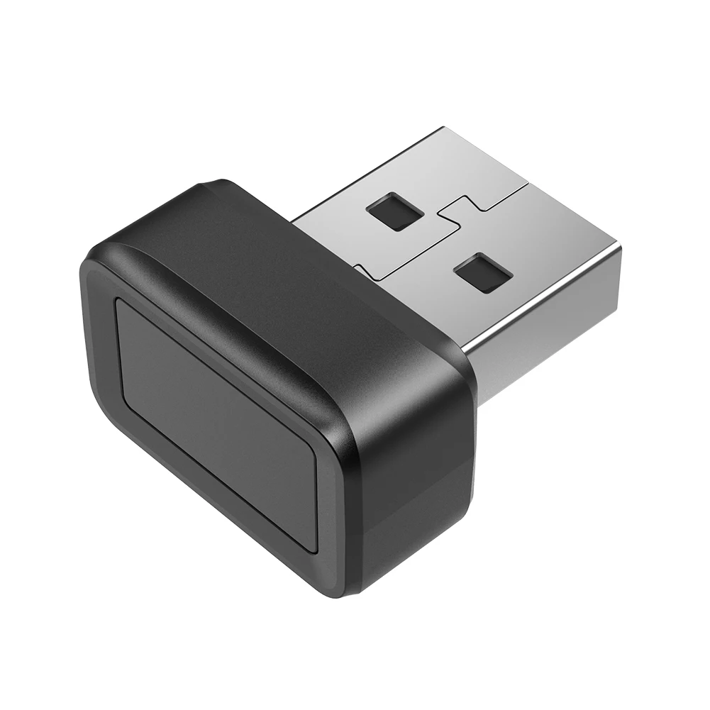 USB 지문 키 리더기 안티 스푸핑 빠른 매칭 보안 키 윈도우 헬로 360 °   PC용 터치 미니 지문 인식기
