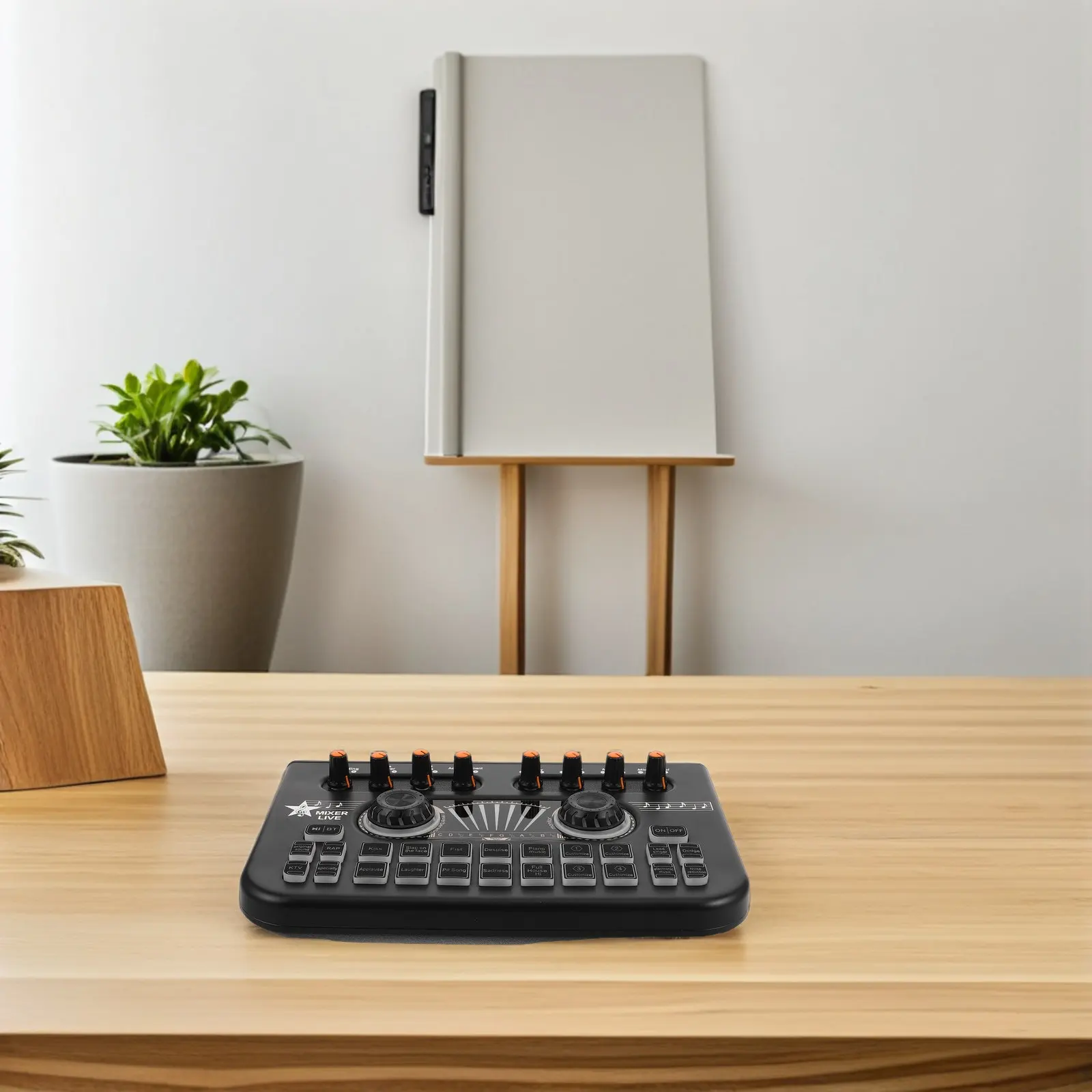 

Комплект для прямой трансляции: звуковая карта-контроллер с XLR-входом для микрофона, цифровой аудиомикшер для караоке, подкастов, записи, портативная DJ-пульт-станция