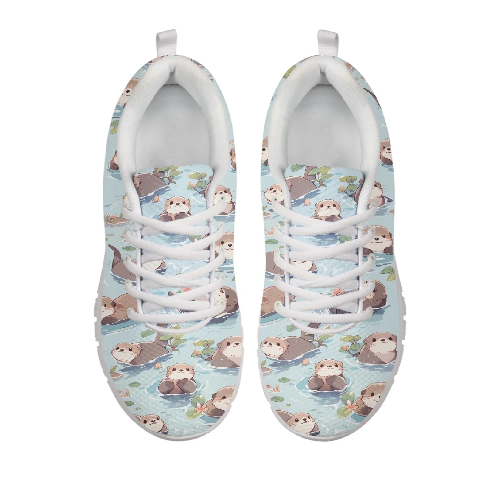 Coloranimal Frog Music New Design Walking Sneakers Running Mesh Sneakers Breathable Tennis Shoes for Women