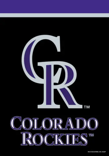 Colorado Rockies House Flag Licensed ; Briarwood Lane