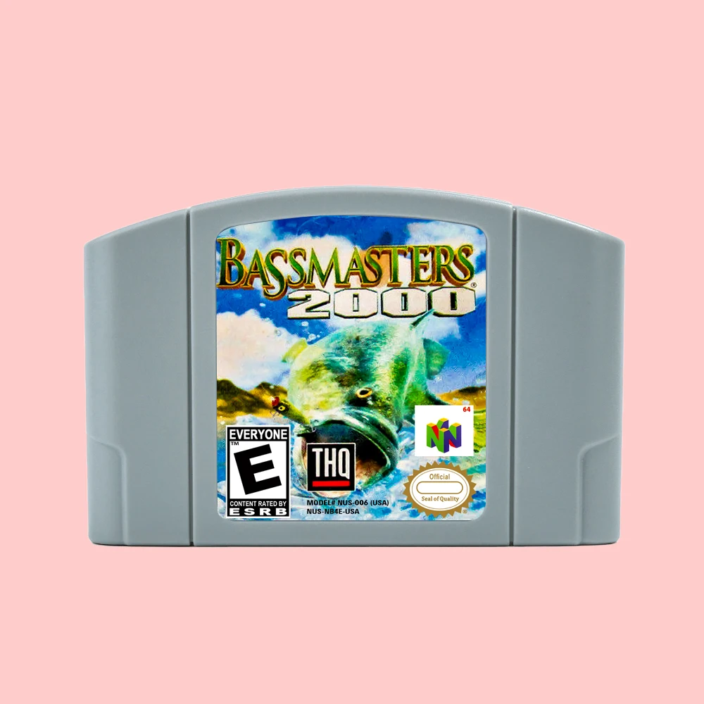 Bassmasters 2000 dla Retro N64 Bit Game Cartridge USA Version NTSC FormatChidren Gift Gaming