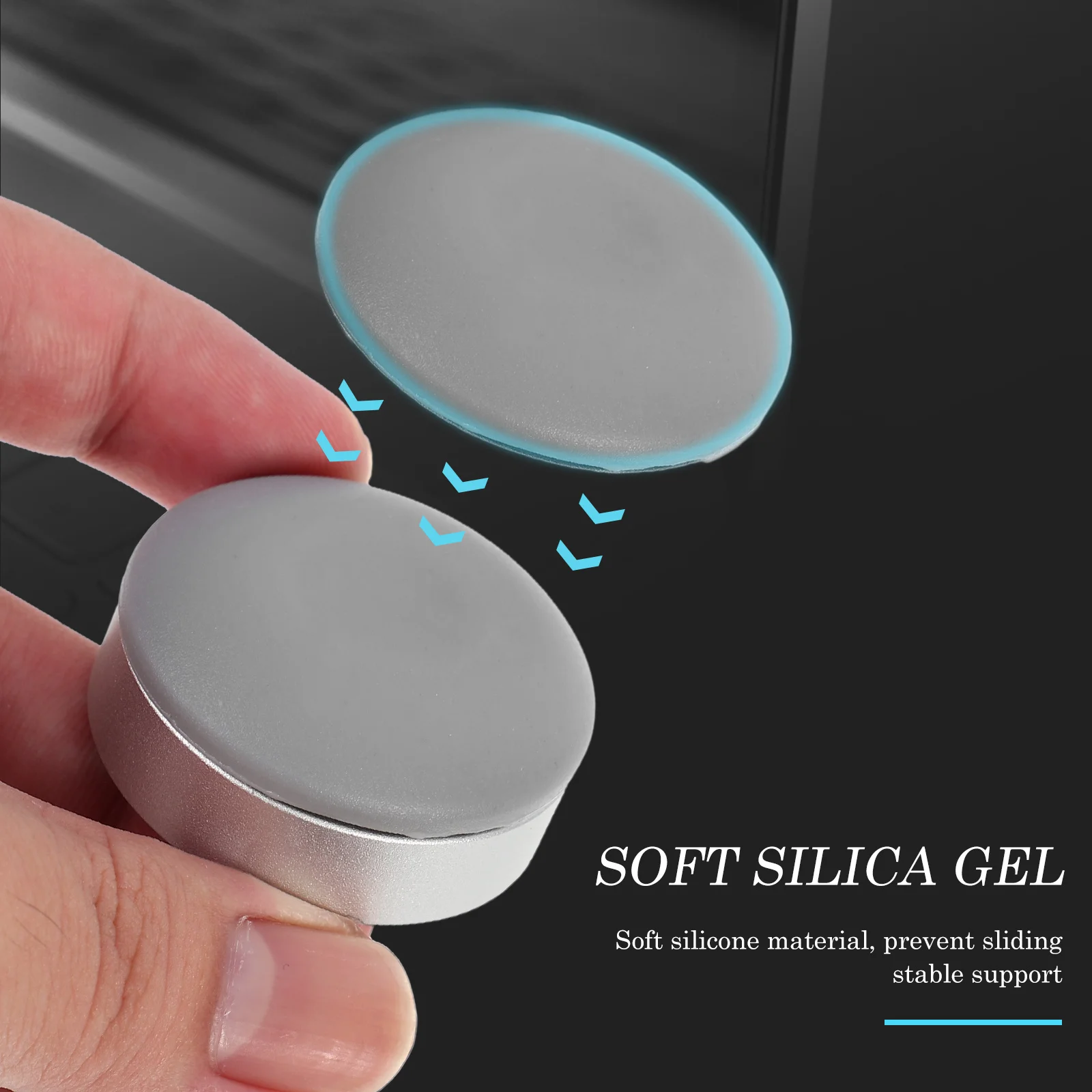 

2Pcs Laptop Stand Aluminum Anti-Slip Mini Heightening Support Bracket Desktop Cooling Holder Cable Management Portable