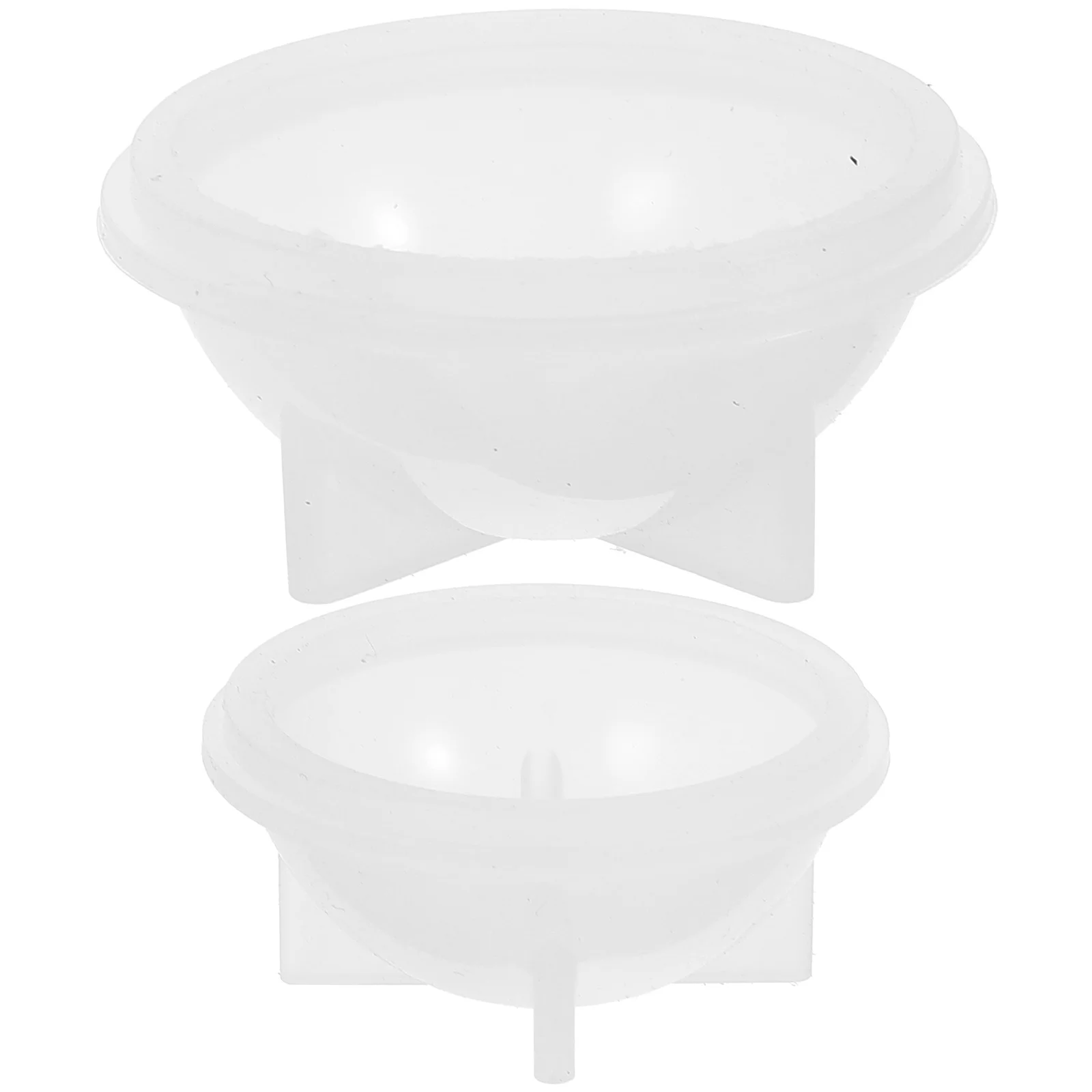 

2pcs Silicone Bowl 3CM 4CM Wax Spoon Cleaning Tool Sealing Stamp Cleaner Small Pot Multi Functional Clean Tool WaxSpoons