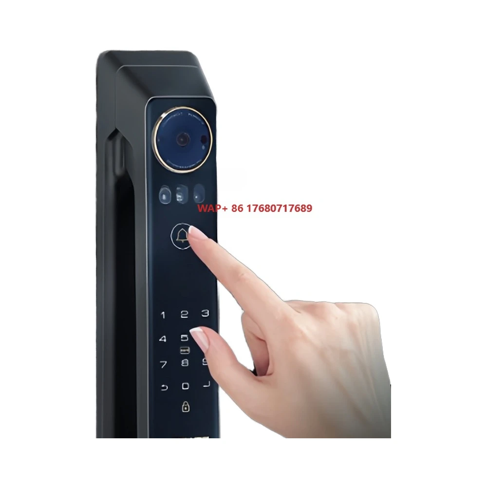 

Smart Steel Door Lock Fingerprint & Face Recognition WiFi Remote Control Via APP with Night Vision-Made in China