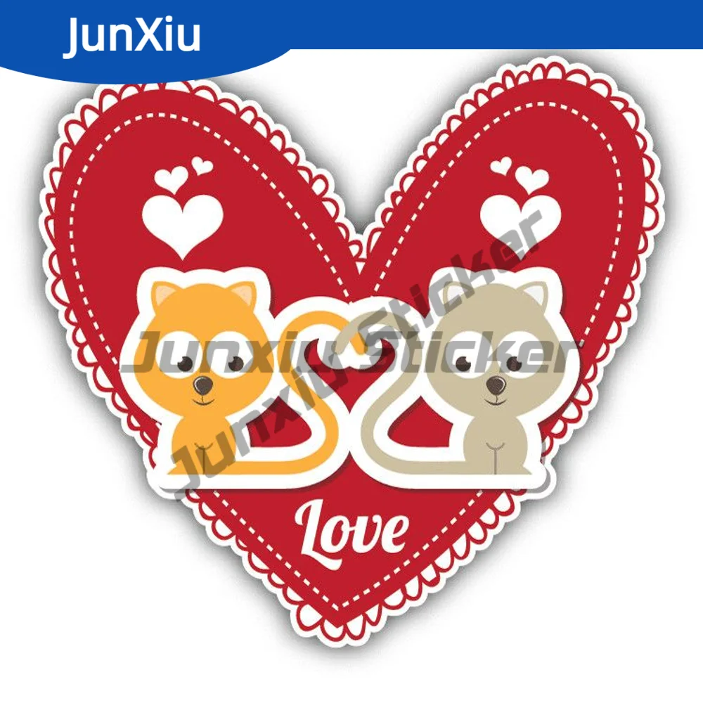 

Heart Pet Love Waterproof Sticker Exterior For Car Laptop Trolley Case Motorcycle Helmet Wall Bumper Decals Motorcycle Stickers