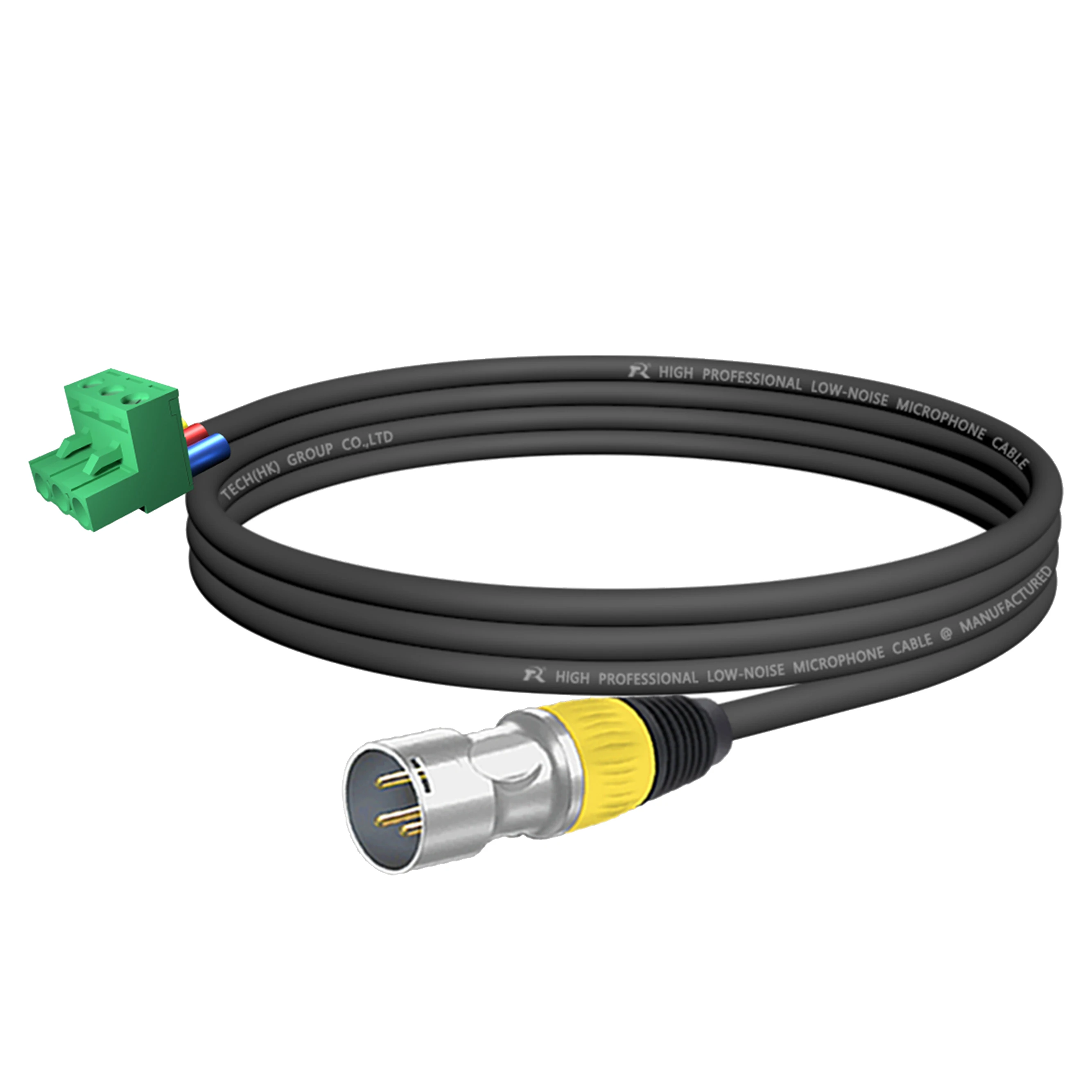 1 Stück 3-Pin PCB-Schraubklemmen-Stecker auf XLR M/F-Kabel, XLR-zu-Phoenix-Konverterkabel, rauscharmes Mikrofonkabel für Lautsprecherprozessor – Detail 15