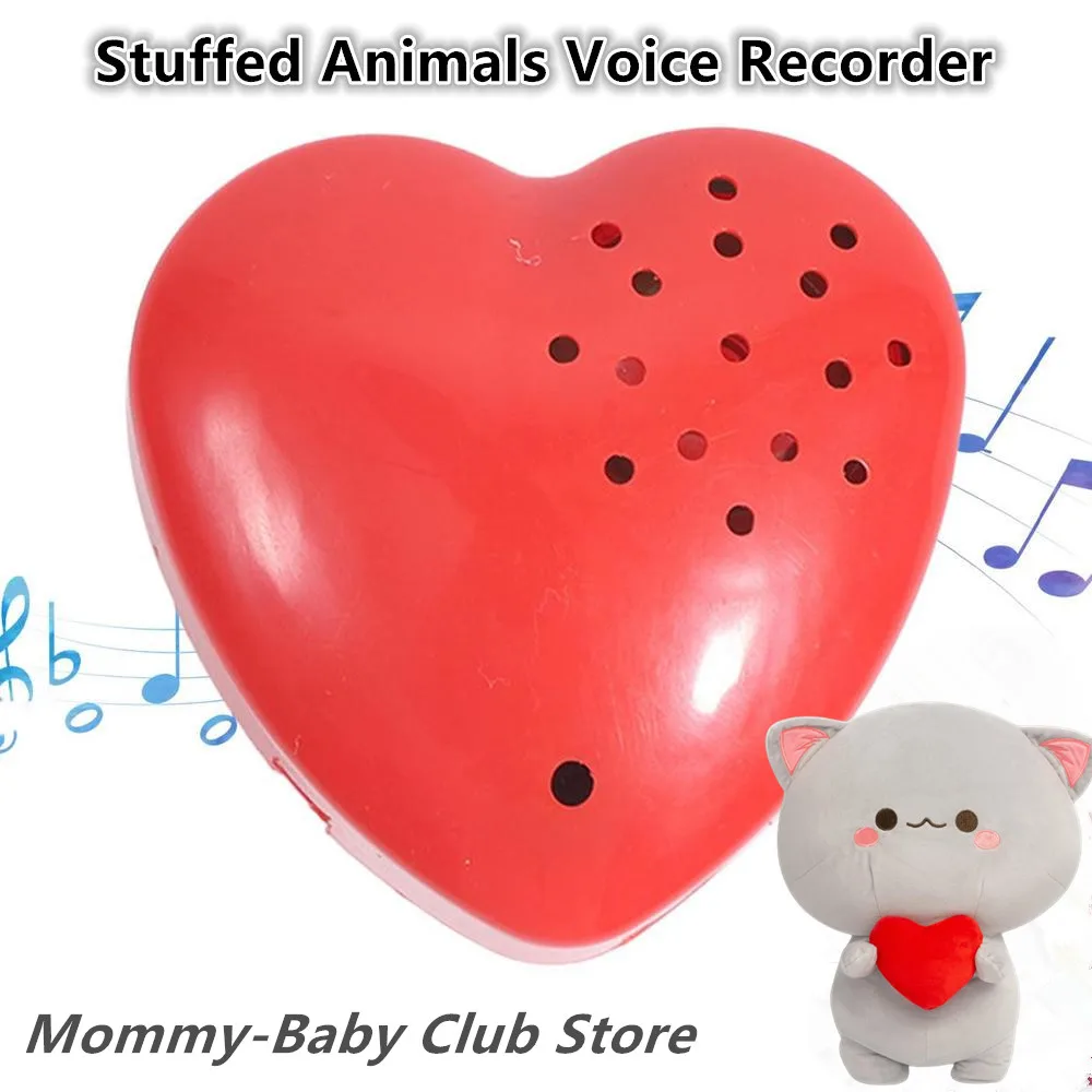 Stuffed Bear voice recorder Recordable Voice Module Kids Voice Box For Speaking With Heart Design Sound Box For Stuffed Animal