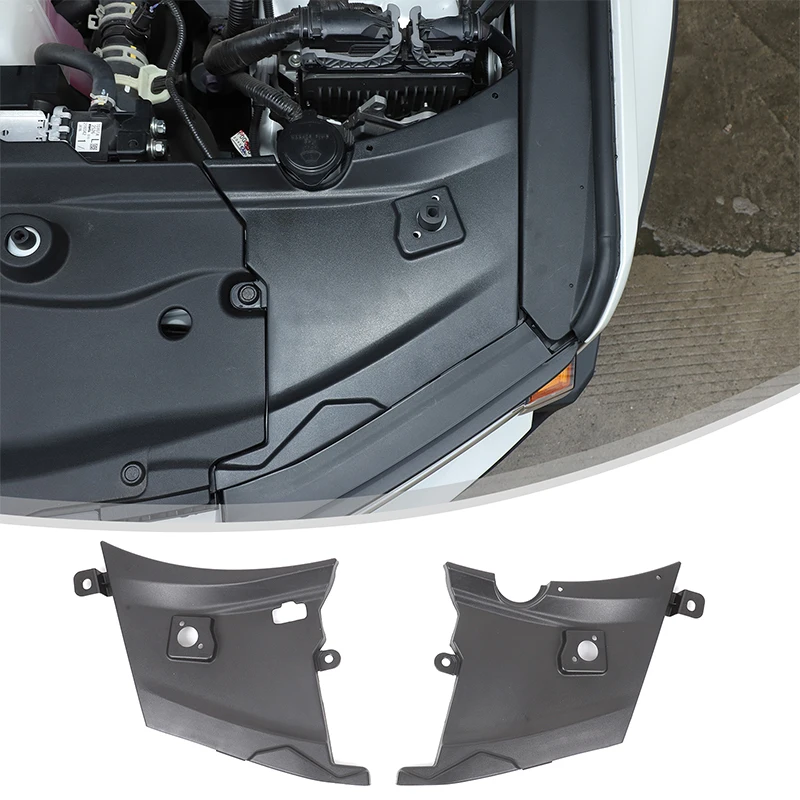 

Для Toyota Land Cruiser Prado J250 LC250 2024 2025 крышка двигателя автомобиля защитная пластина для кабины черные аксессуары для интерьера 2 шт.