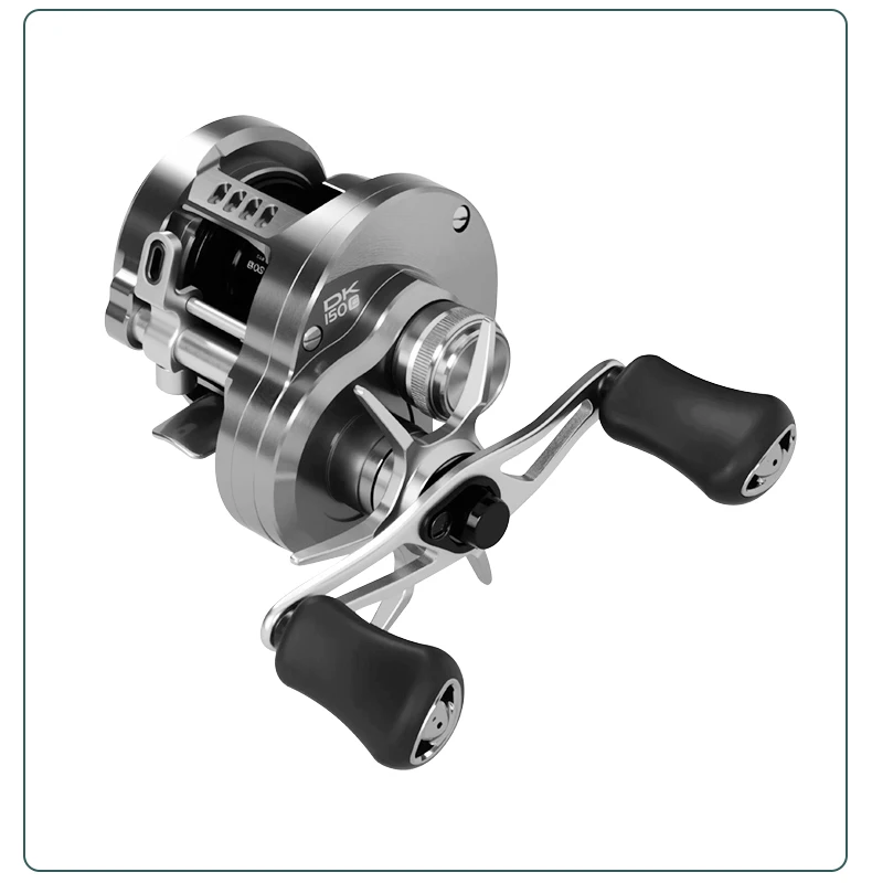 Umi Angelrolle Cast Drums Rad DK150/DK20 Modellverhältnis 7,5:1 Drag 7/15kg Köder Metallgussrollen 12+1BB Griff aus Aluminiumlegierung – Detail 22