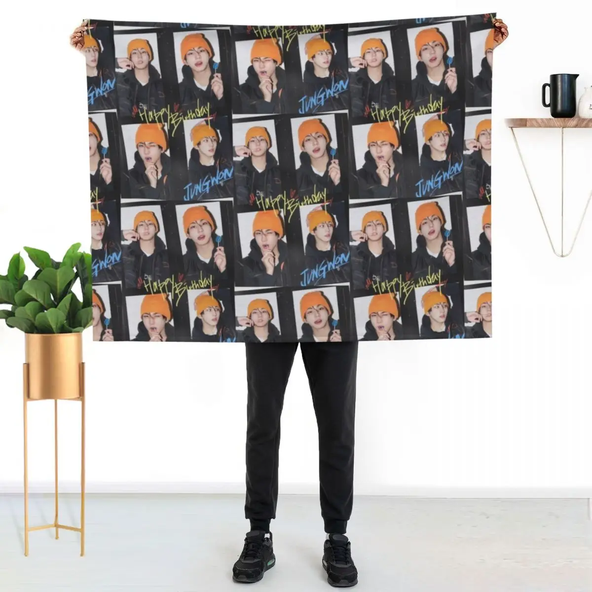 

JUNGWON birthday (KPOP) Throw Blanket Soft Home Decor Blanket for Couch Bedroom