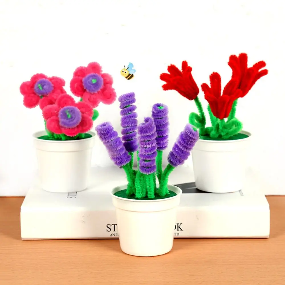 ตกแต่ง Twisted Stick Bouquet Pots ชุด DIY Craft Handmade Handcraft กระถางดอกไม้ชุดกระถางต้นไม้ DIY ปลูกดอกไม้หม้อ