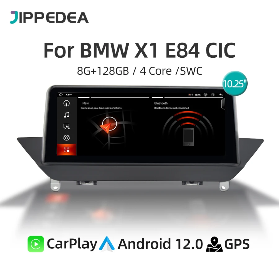 

Автомобильный радиоприемник Android 12 CarPlay GPS навигация 4G WiFi 1920*720 Автомобильный мультимедийный плеер для BMW X1 CIC E84 2012-2015 оригинальный экран