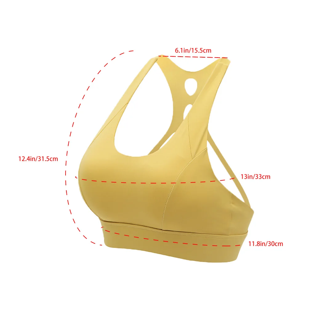 حمالة صدر رياضية للنساء، ملابس علوية للتمرين في صالة الألعاب الرياضية قابلة للتعديل، مقاس M، باللون الأبيض #2