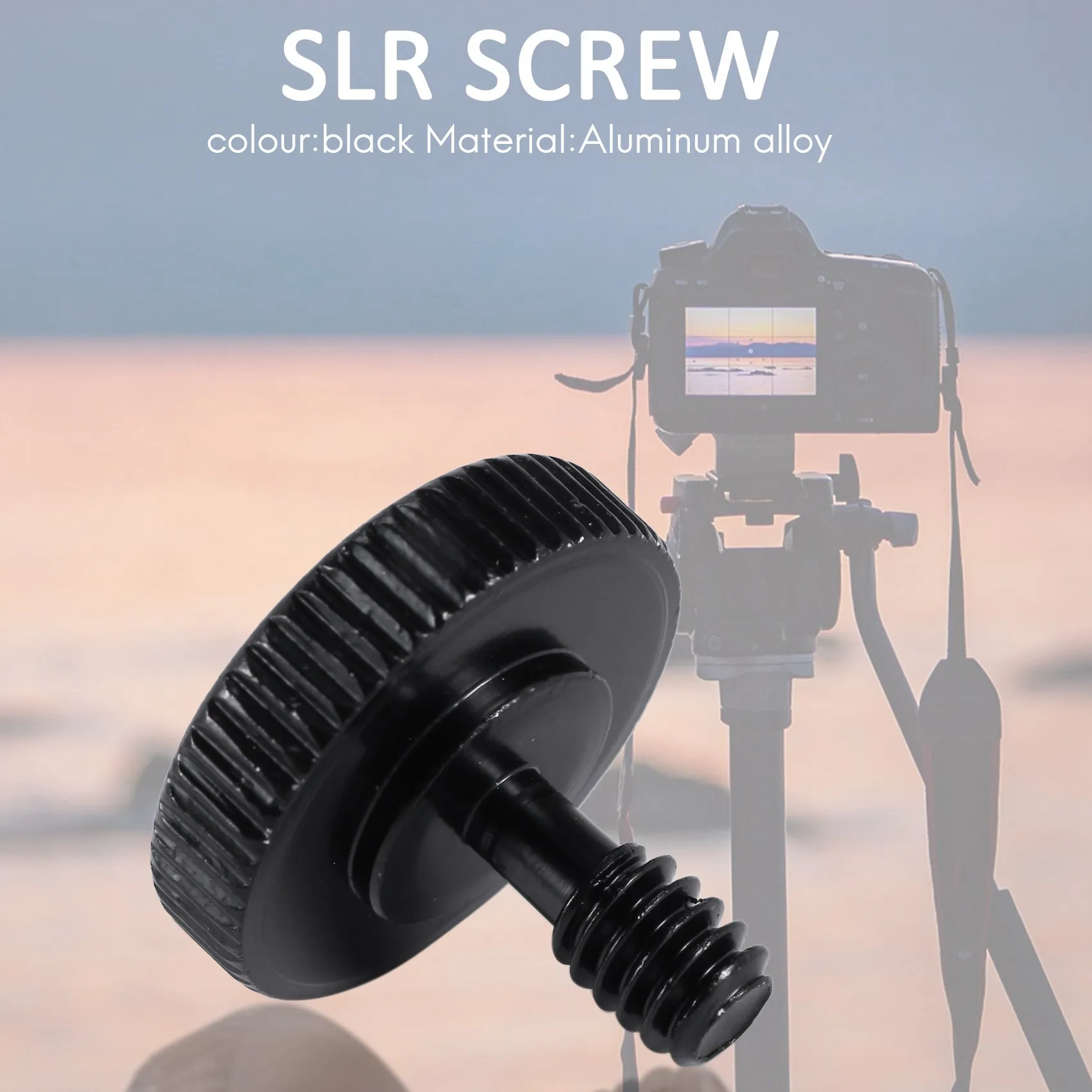 엄지 나사 카메라 퀵릴리즈, 엄지 나사 L 브래킷 나사 마운트 어댑터, 하단 1/4 인치-20 암나사, 1/4 인치, 2 개 팩