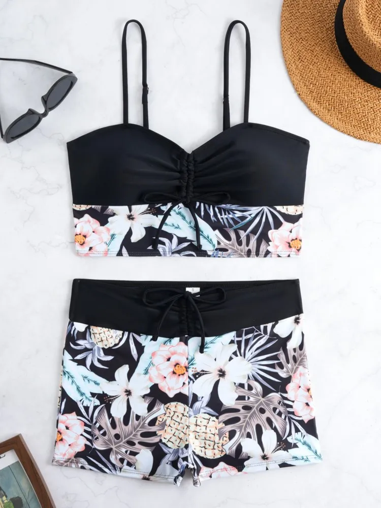 

New Cover Ups Sexy Swimsuit Women Summer Bathing Suit Bikini Set Sleeveless Swimwear Women Beach Swimming Suit For Female