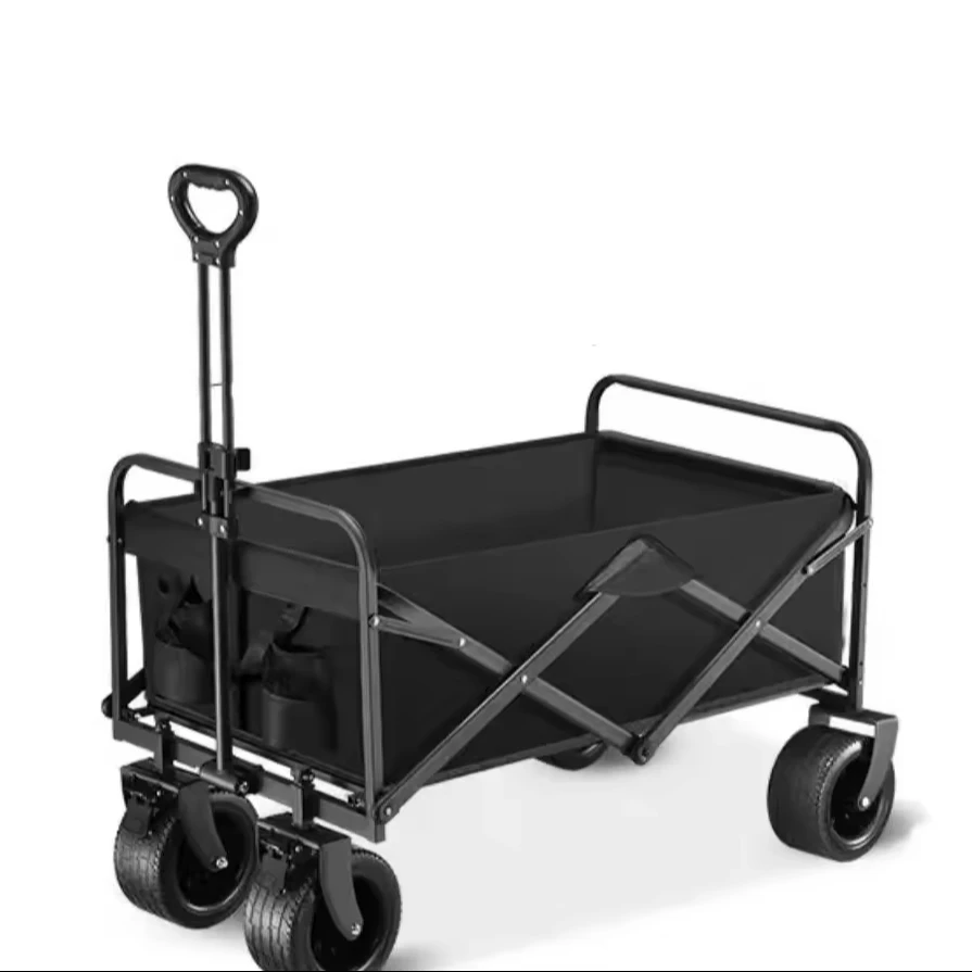 

Outdoor Camping Trolley Foldable Camping Trolley Stall Small Pull-up Cart