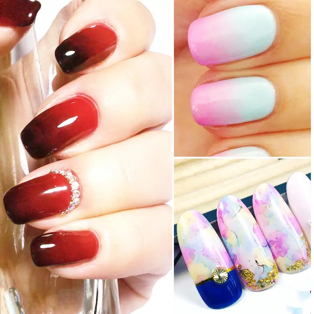 Conjunto de escovas de manicure para nail art, escova, esponja, purpurina, gel, polonês, pintura, gradiente, caneta, raspador, ferramenta de design do prego