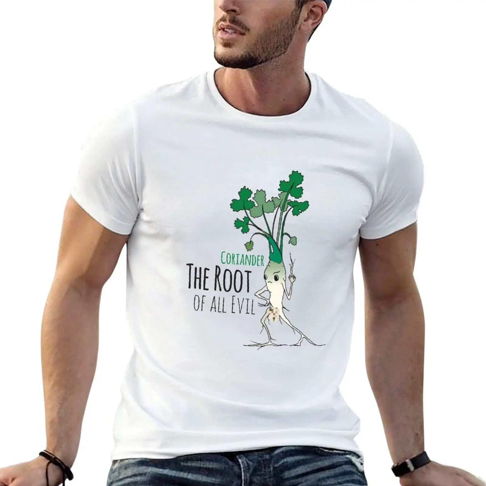 

Coriander - The Root of all Evil T-Shirt t shirt custom print t shirts for man cotton T-Shirt