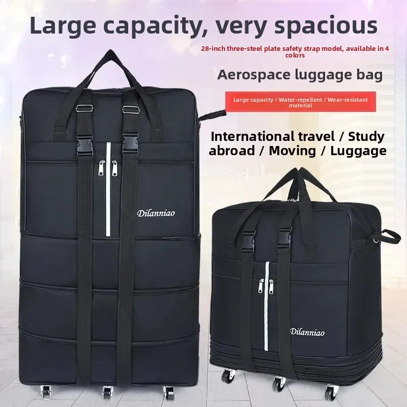 

Большая сумка для переезда и хранения одежды на колесиках, для одеял, из ткани Оксфорд, для использования в спальне