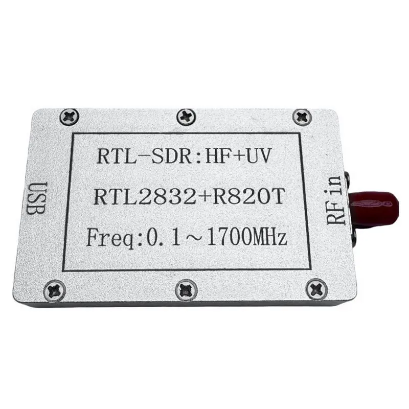 

Полнодиапазонный радиоприемник RTL-SDR 100 кГц-1,7 ГГц, алюминиевый корпус с ЧПУ, идеально подходит для авиационных коротковолновых широкополосных приложений