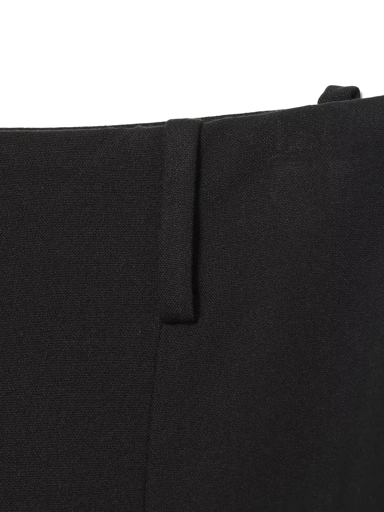 AACHOAE Women Barrel Leg Pants Mid Rise Pleated Balloon Trousers Loose Wide Leg Curved Pants Casual Office Streetwear Long Pants