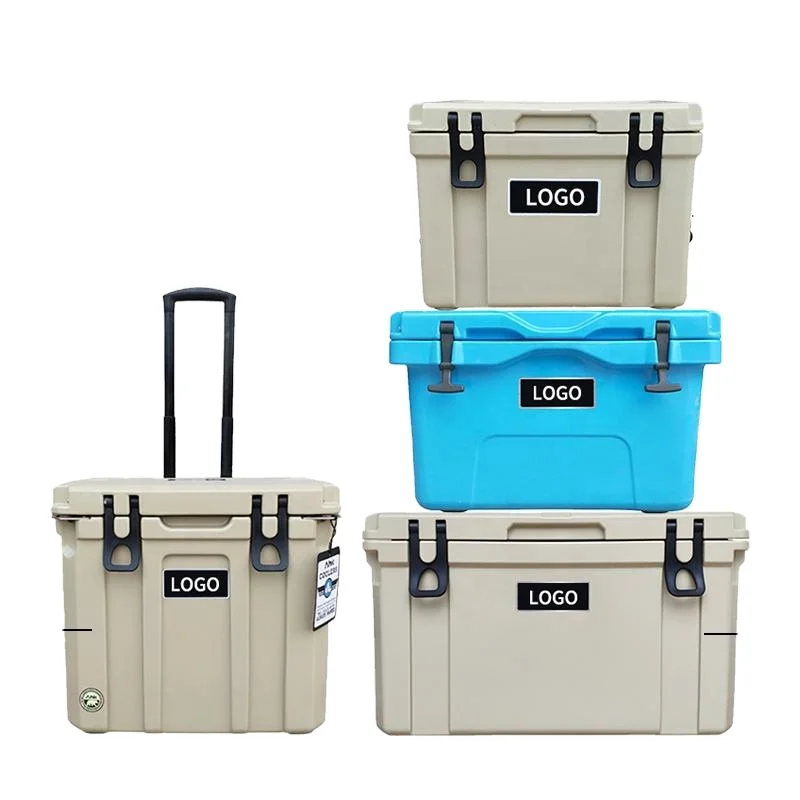 ROCKBROOK Custom Logo Pe Pu Outdoor Smart Rotomolded Insulated Mini Retro Plastic Portable Ice Hard Cooler Box