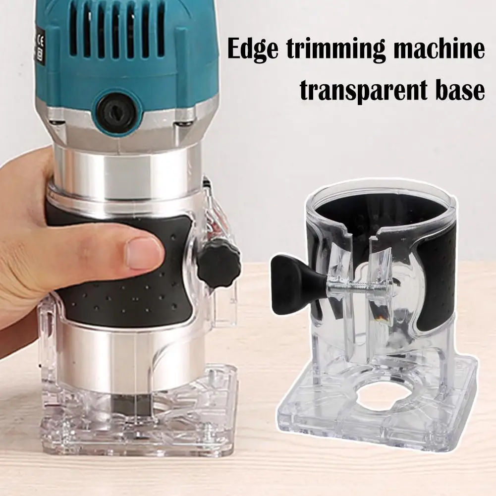 3700 Edge Trimming Machine Transparent Base Protective Wood Router Circle Milling Machines Slotting Cover Base Tools Engrav K6Z7