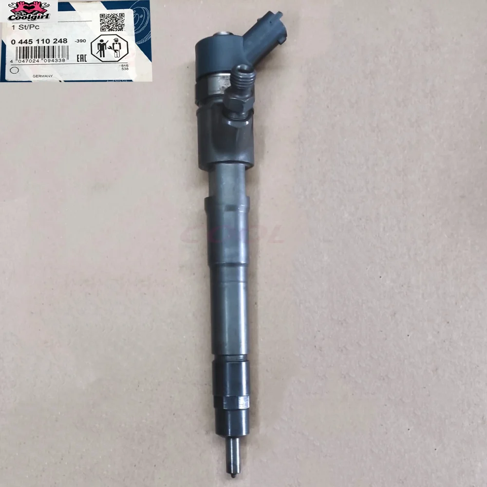 New Fuel Injector OEM Bosc-h 0445110248 For Ivec-o Daily 3.0 2006-2012 Fia-t Ducat-o 3.0 Euro 5