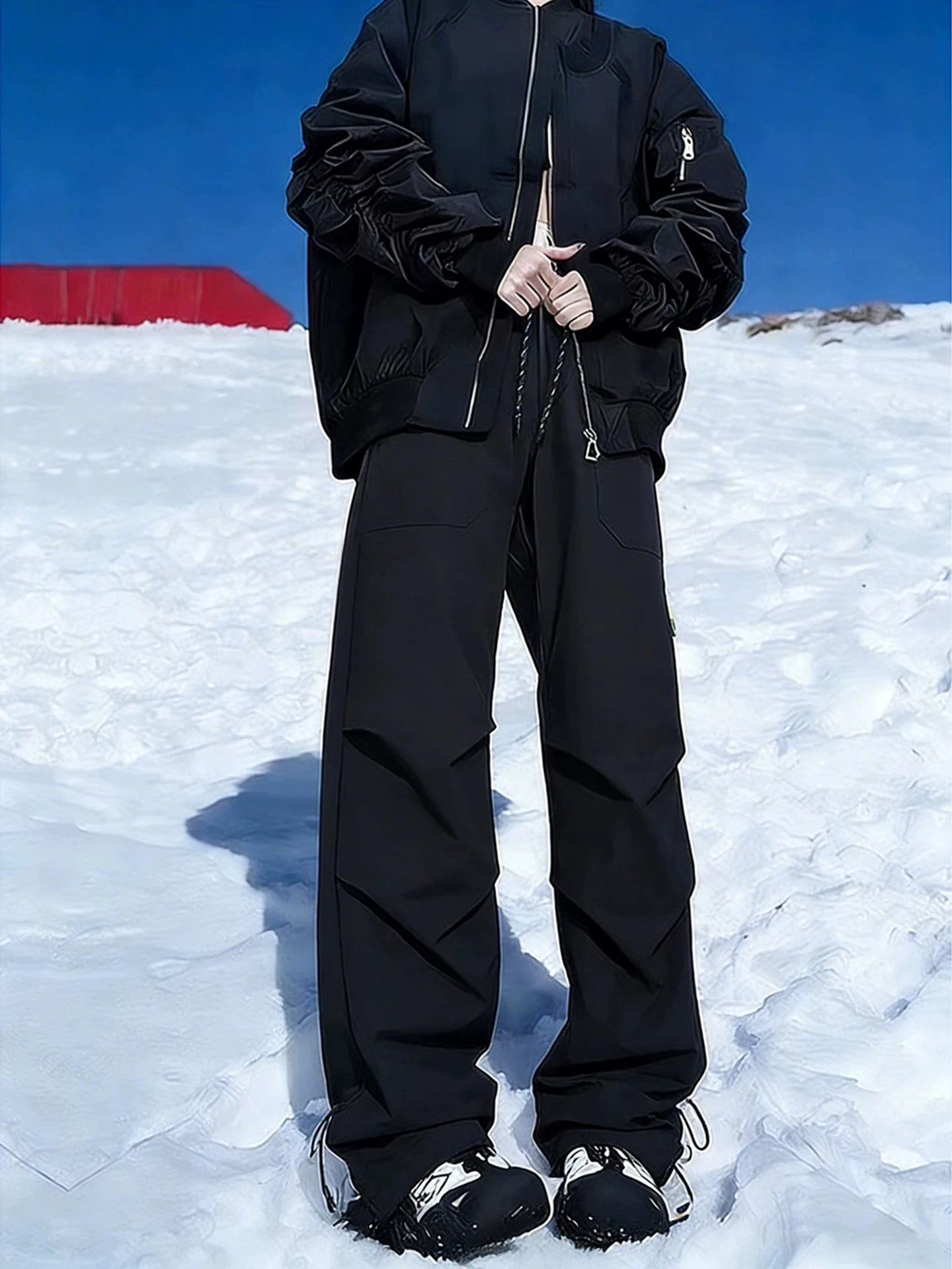 Pantalon d'hiver noir imperméa - Ski Pants Waterproof avis et prix