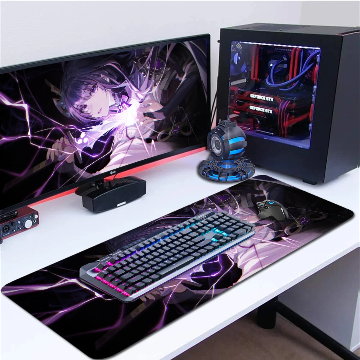 

Genshin Beelzebul Gaming Mouse Pad Large Desk Pad Mat Gamer Mousepad Anime Office Mat Game Keyboard Pad PC Laptop Mat