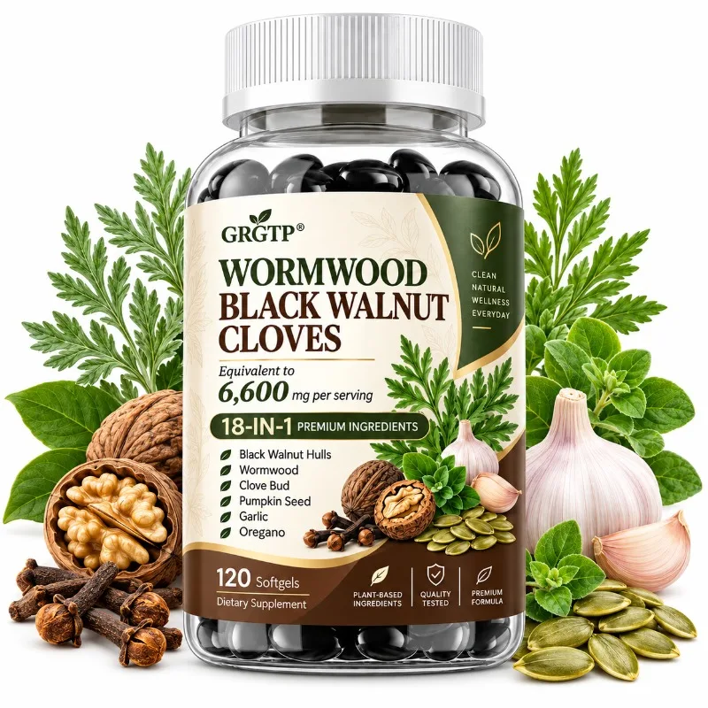 18-IN-1 Wormwood Black Walnut Cloves Capsules - Intestinal Cleansing, Promotes Bowel Regularity, Metabolism, Enhance Energy