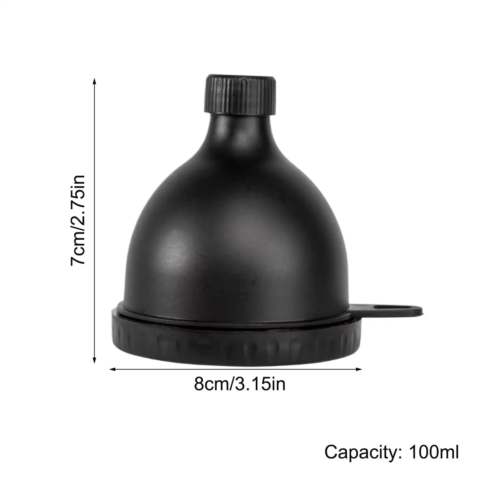 Supplement Funnel For Powder 100ml Water Bottle Funnels For Powder Mixes Leakproof Supplement Shaker Container For Drink Workout