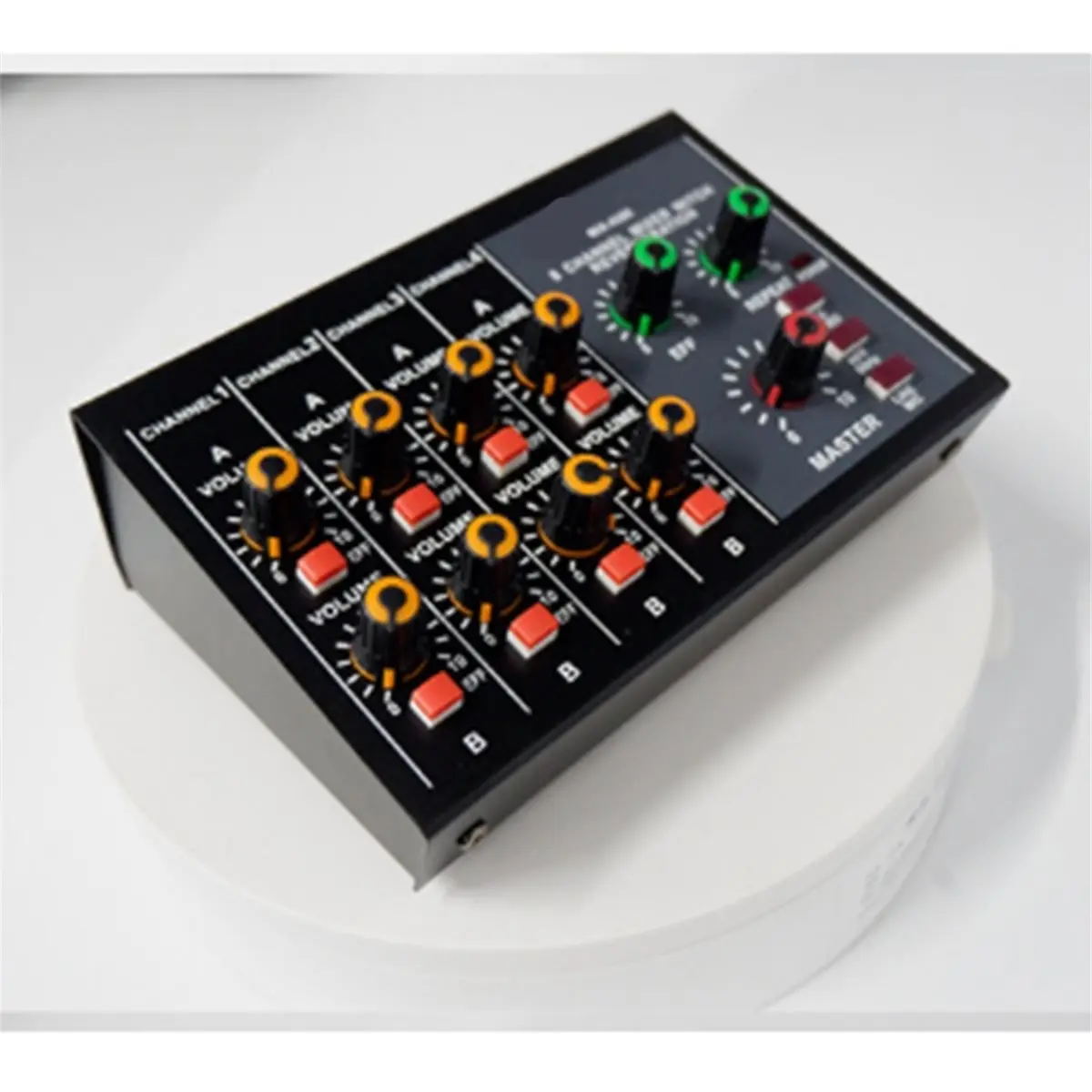 L70A 8Channel Mixer,Mini 8 Compact Audio Mixer for Music Application Musical Instrument Connection DJ Stage Recording EU PLUG