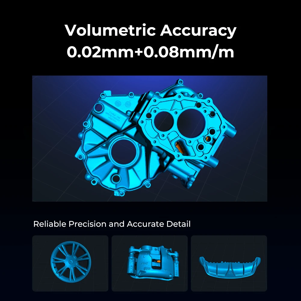 ماسح ضوئي Creality ثلاثي الأبعاد CR-Scan Raptor Pro 24 بت مسح كامل الألوان NIR ضوء منظمي ليزر مسح أسرع وأكثر دقة