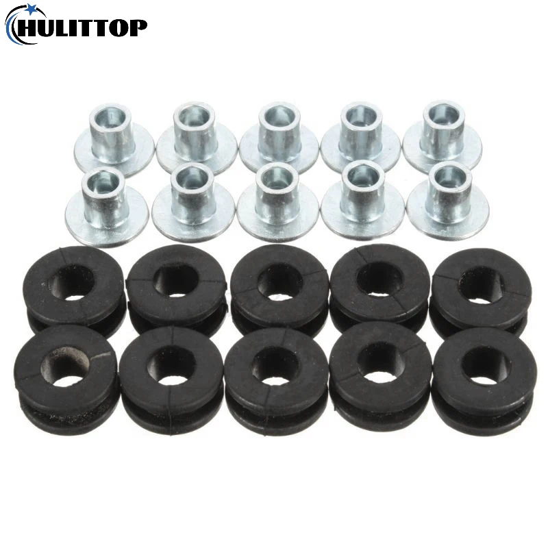 10pcs Motorcycle Rubber Grommets Gasket Kits Bolt Assortment Set Motorcycle Parts For Honda Yamaha Suzuki Motorcycle Grommets