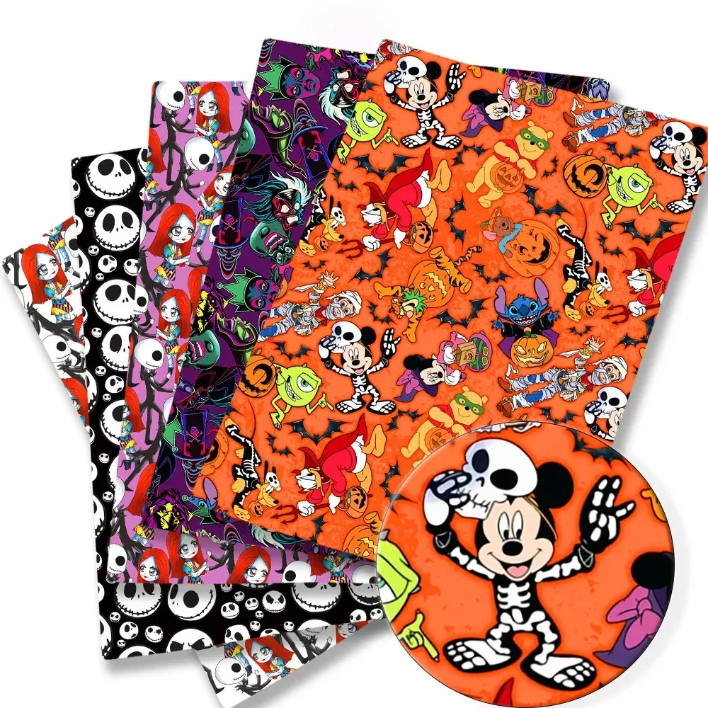 Image of BEAST KINGOM Co-Branded Cartoon-Stoff, 140 x 50 cm, Cartoon-Patchwork, Kinder-Heimtextilien, Nähen, Puppenrock, Vorhang, Mädchenrock 1