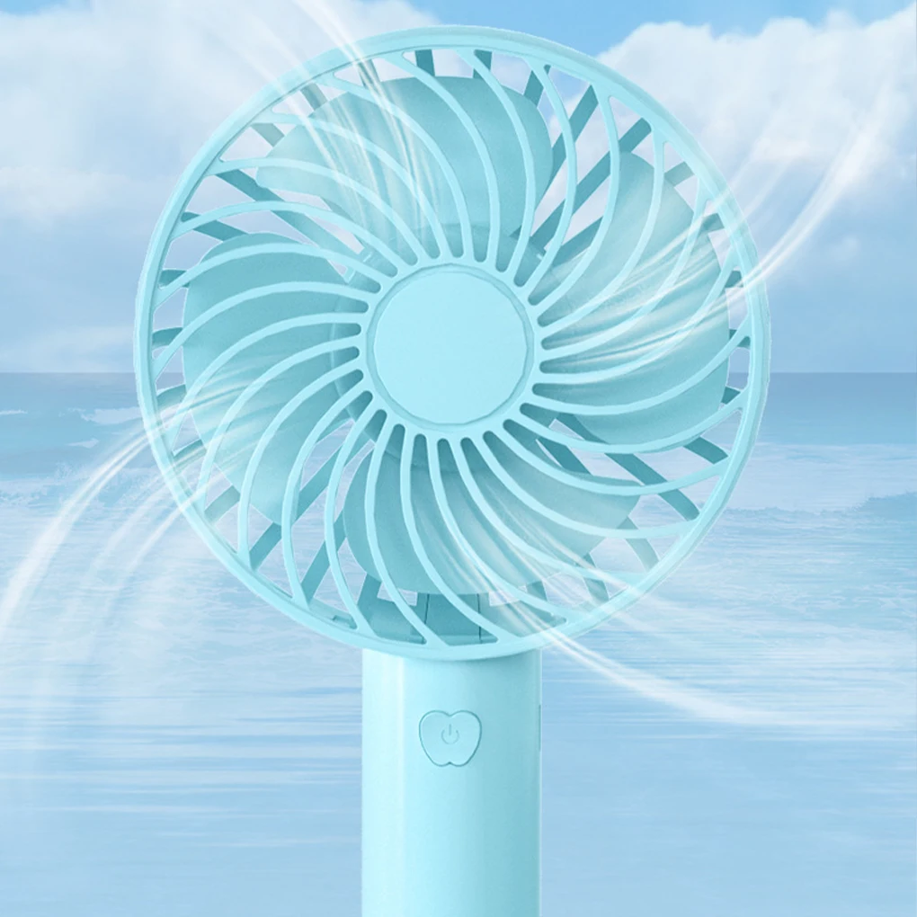 พัดลมมือถือขนาดเล็ก3สปีดไร้เสียงพร้อมที่จับถอดได้ฐานแบบเป็นที่ยึดเรียบ kipas angin Kecil ฤดูร้อน
