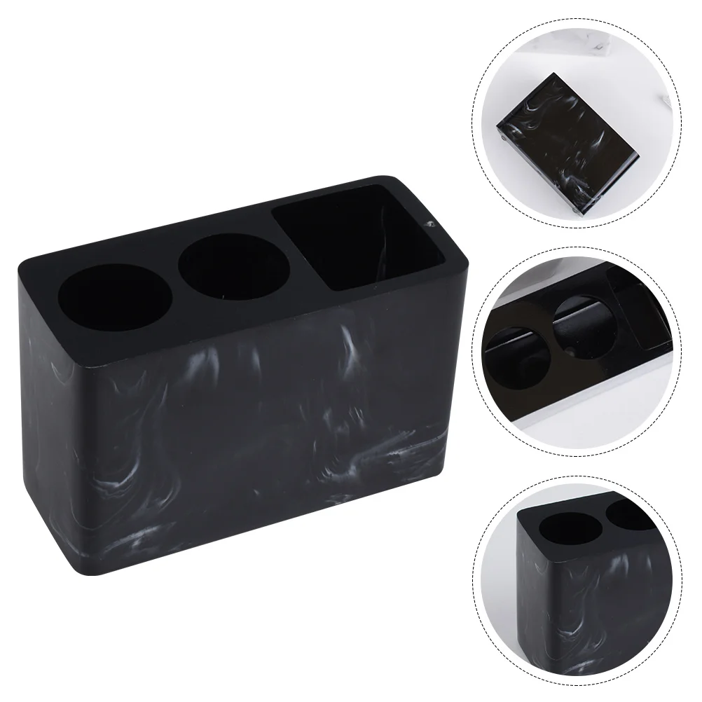 

Toothbrush Holder Toothpaste Rack Resin Bathroom Accessories Countertop Organizer for Toothbrush Razor Storage Easy Clean