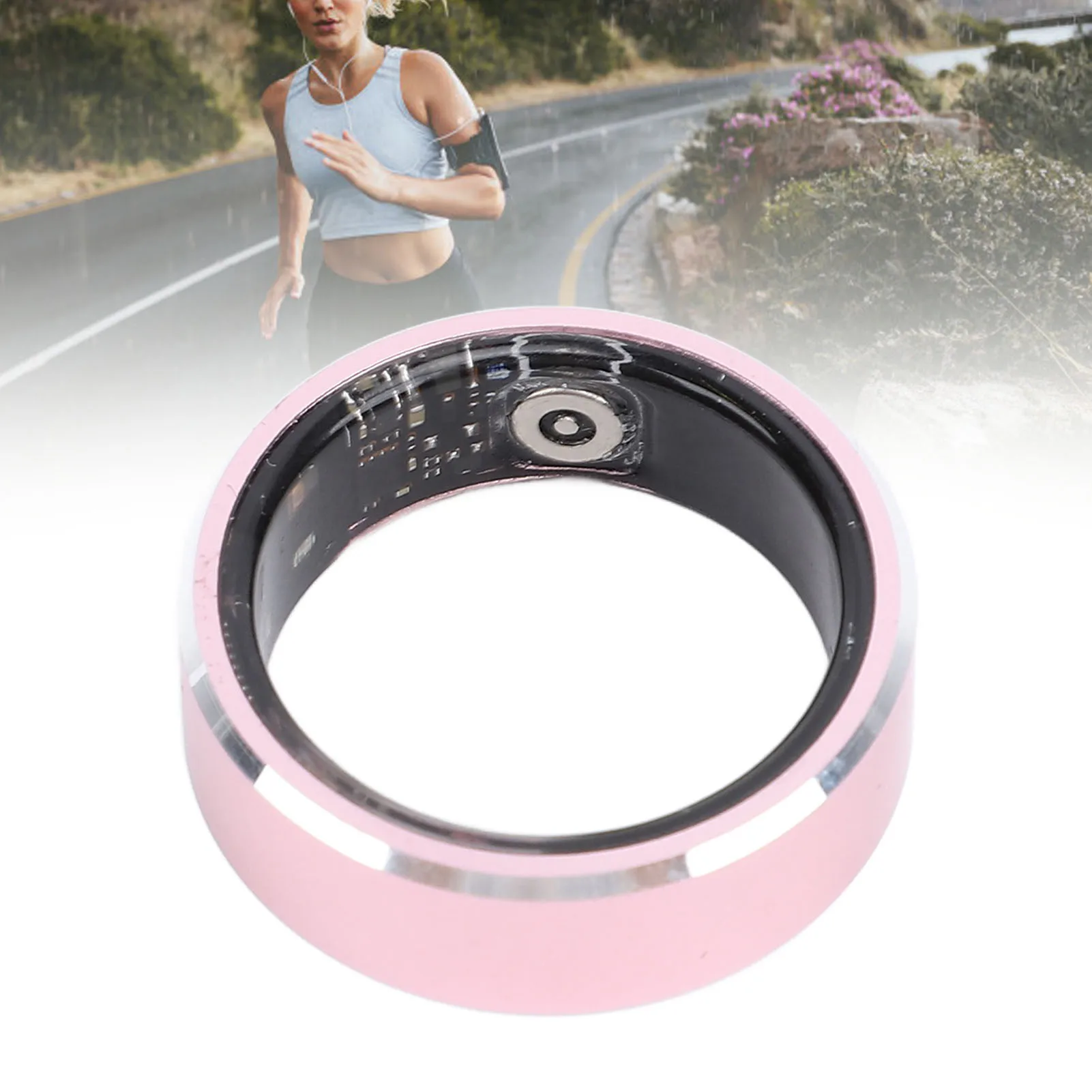 

Health Ring Men Women Smart Ring Smart Ring Health Men Women Water Proof Fitness Sleep Exercise Redord Steps R5S Pink