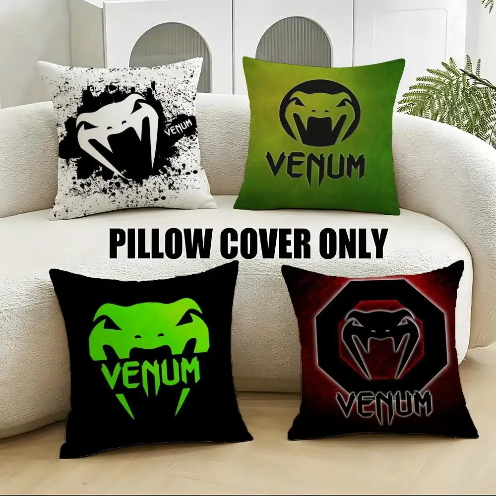 Brand-VENUMS Cushion Cover 4Pcs Soft Plush Throw Pillow Covers 40x40 45x45 for Sofa Bedroom